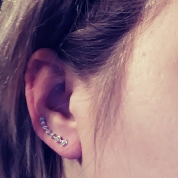 Tophatter Jewelry Cubic Zirconian Vine Earrings Poshmark